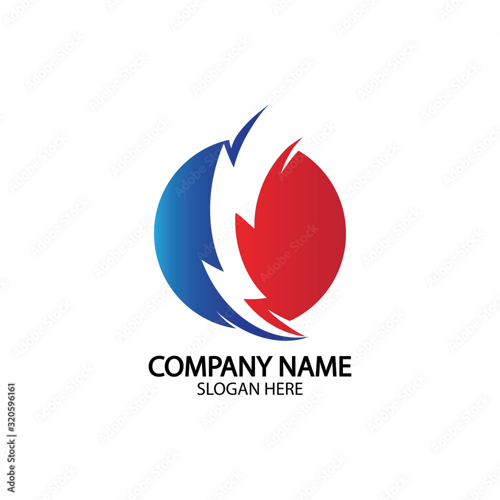 lightning thunderbolt electricity logo design template lightning thunderbolt electricity logo design template