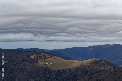 Nuages dans le ciel des Vosges