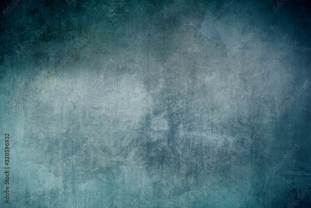 Old blue grungy backdrop or texture - obrazy, fototapety, plakaty 