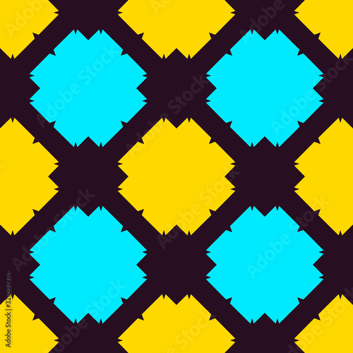 Seamless pattern with bright geometric shapes. Beautiful abstract illustration.