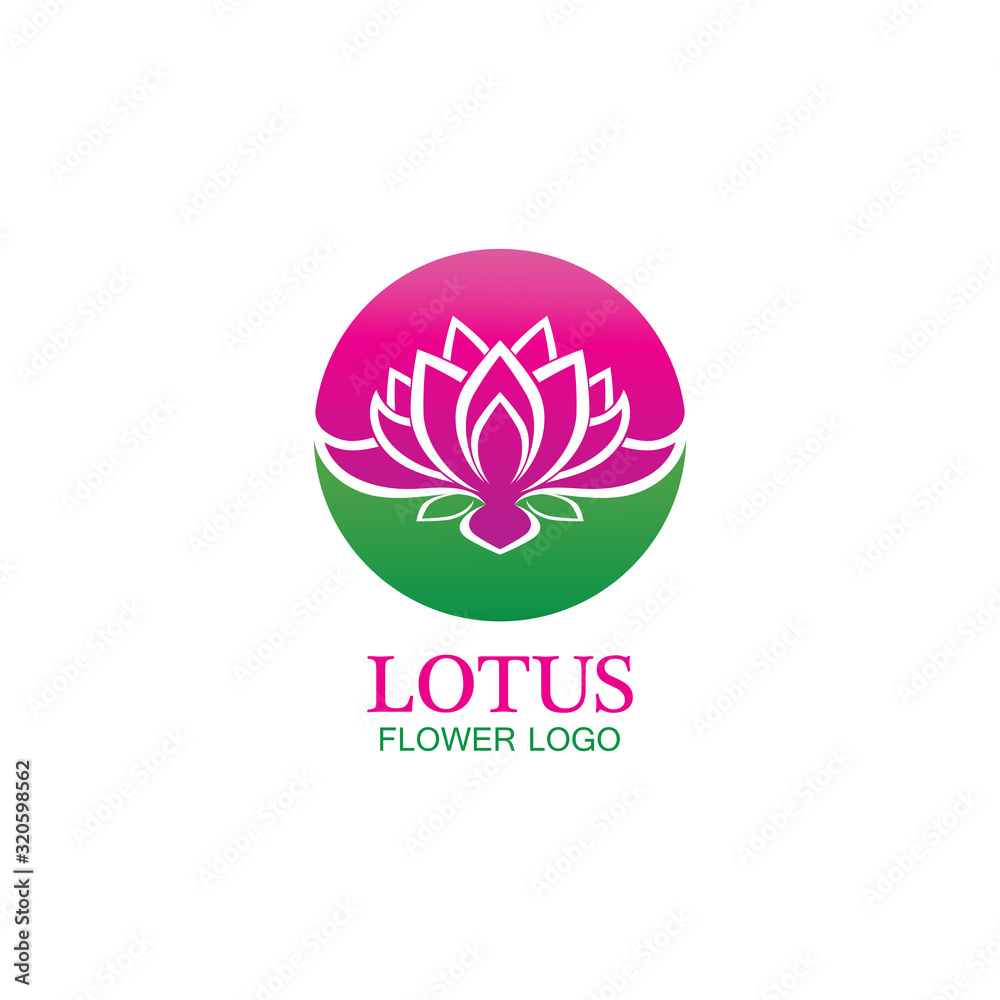 Vector lotus flowers design for spa, yoga class, hotel and resort Vector lotus flowers design for spa, yoga class, hotel and resort