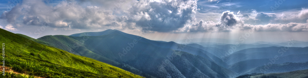 Fototapeta premium view of mountains