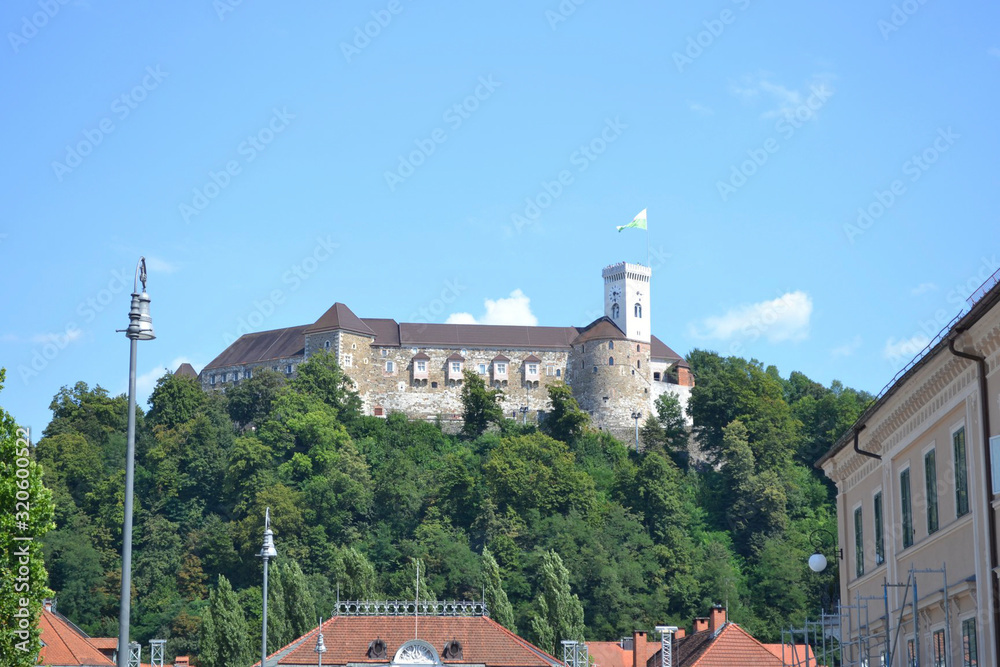 the castle in  ljubljana in slovakia