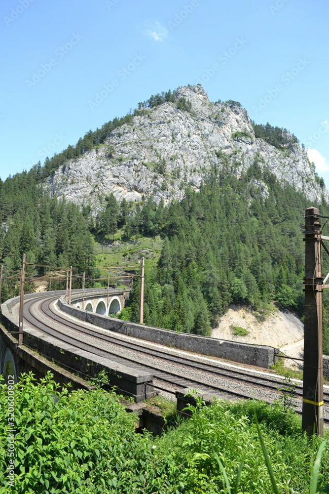 the semmering rail in lower austria