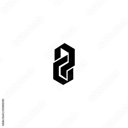 CP PC C P letter template logo design