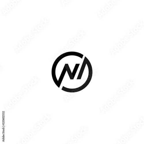 NV NW linked round logo design Free Download NV NW linked round logo design - GFXLoad