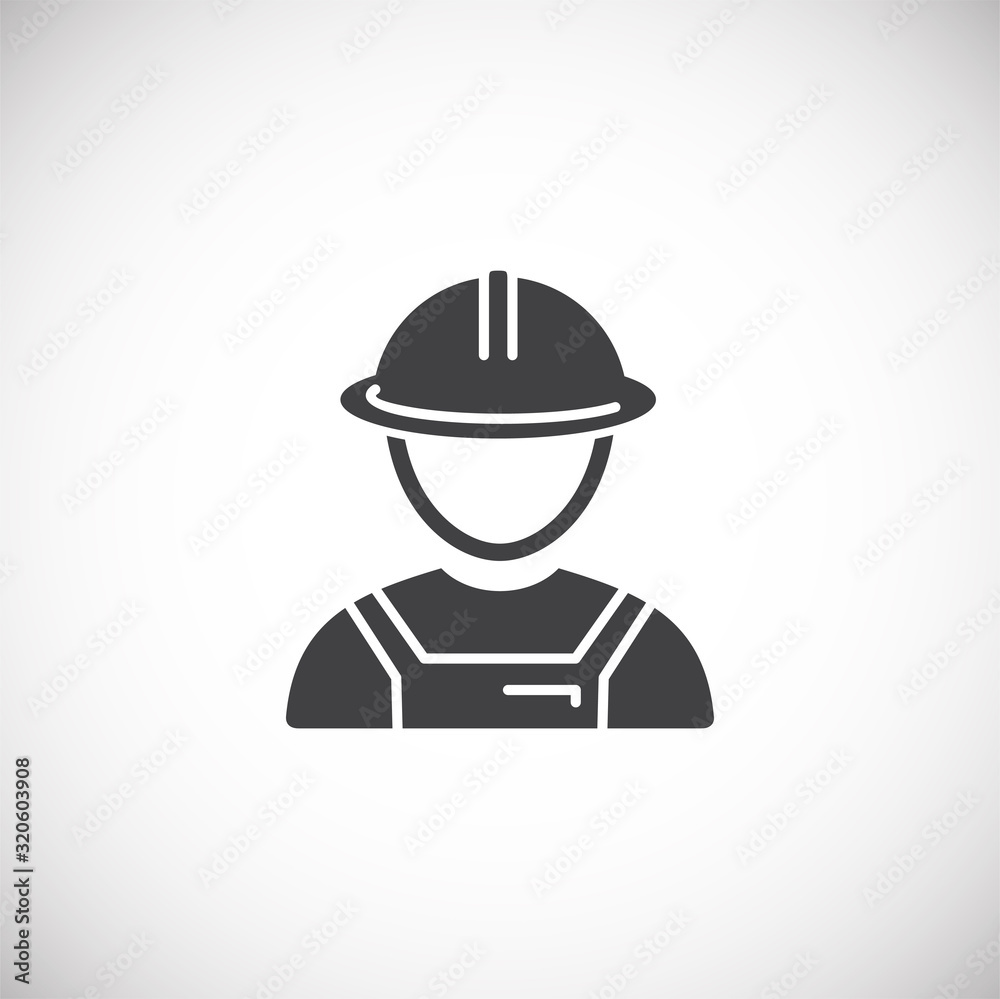 Construction related icons on background for graphic and web design. Creative illustration concept symbol for web or mobile app