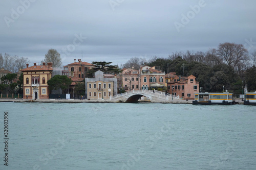 view from the boat to venecia