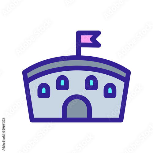 ampheator icon vector. A thin line sign. Isolated contour symbol illustration