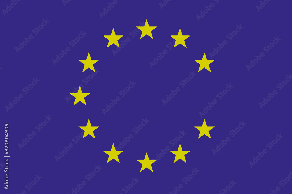 There is no star on the flag of the European Union. Britain left the EU