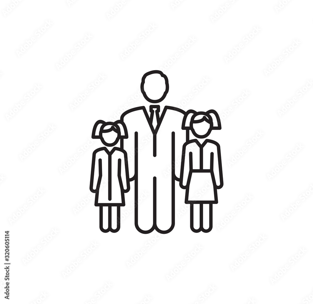 Family related icon on background for graphic and web design. Creative illustration concept symbol for web or mobile app Family related icon on background for graphic and web design. Creative illustration concept symbol for web or mobile app