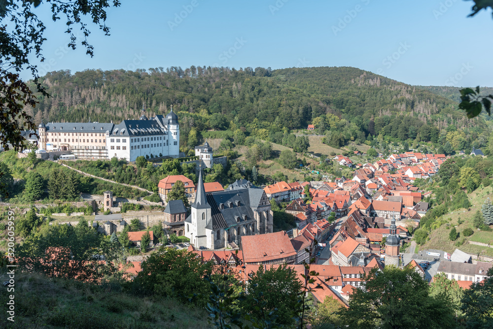 Stolberg im Harz Schloss- und Stadtansicht-3