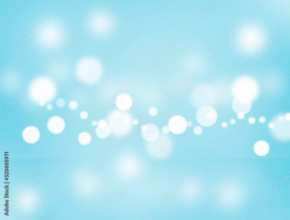 Abstract light gradiant blue with blurred bokeh background,empty room studio,product display.