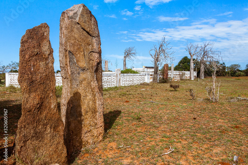 Malagasy traditional tomb in far south of Madagascar photo