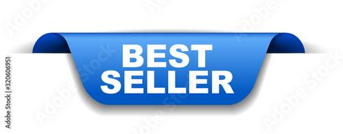 blue vector banner best seller