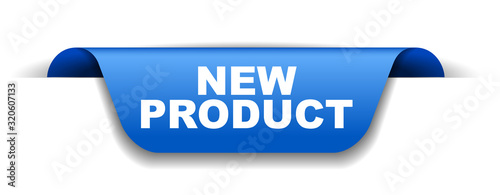 blue vector banner new product