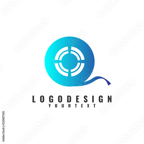 roll film logo design. vector template.