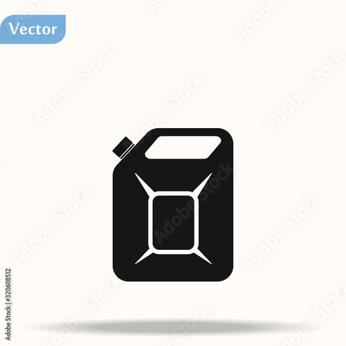 Canister oil icon. Simple illustration of canister oil vector icon for web eps 10