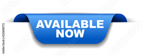 blue vector banner available now