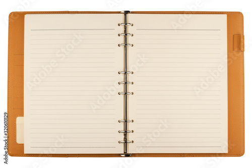 Wallpaper Mural open notebook agenda on white Torontodigital.ca