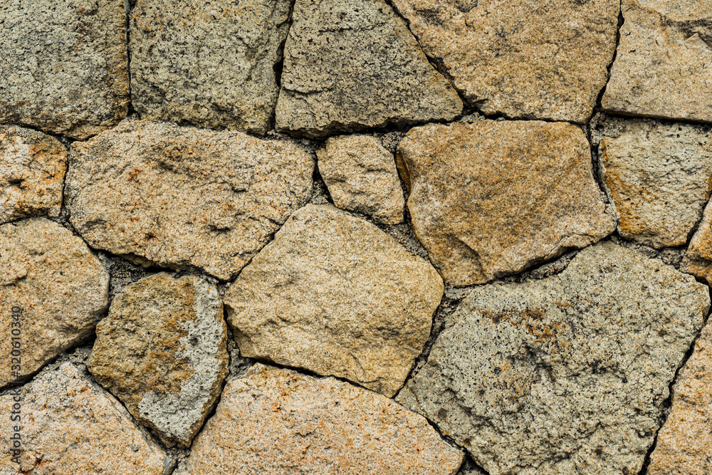 Detail of the old stone wall Detail of the old stone wall