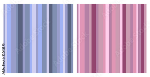 set of two vintage romantic seamless patterns with pastel colored stripes, editable vector illustration for background, decorations, fabric, textile, wallpaper, paper