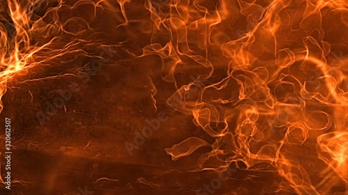 Fire and flame explosion with Smoke or fume, slow motion, Alpha matte. 3d render