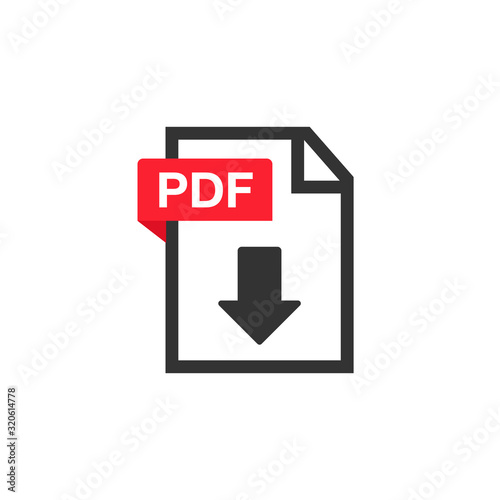 PDF Icon paper file. File Icons. Document icon set