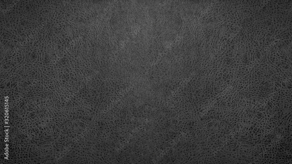 Fototapeta premium Old black grey gray rustic leather texture - Background banner