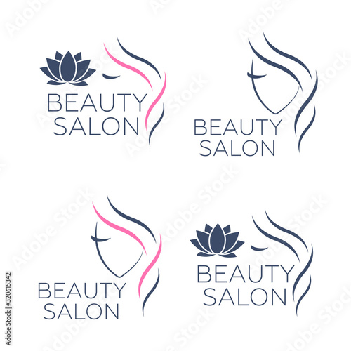 Beauty logo for hair salon. Logo hair vector
