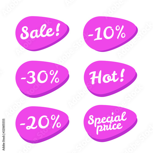 price tag ticket. Sale tickets vector collection. Coupon and buy, tag and price