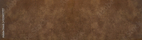 old brown rustic leather - background banner panorama long