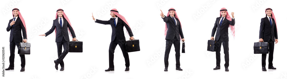 Arab man isolated on the white Arab man isolated on the white