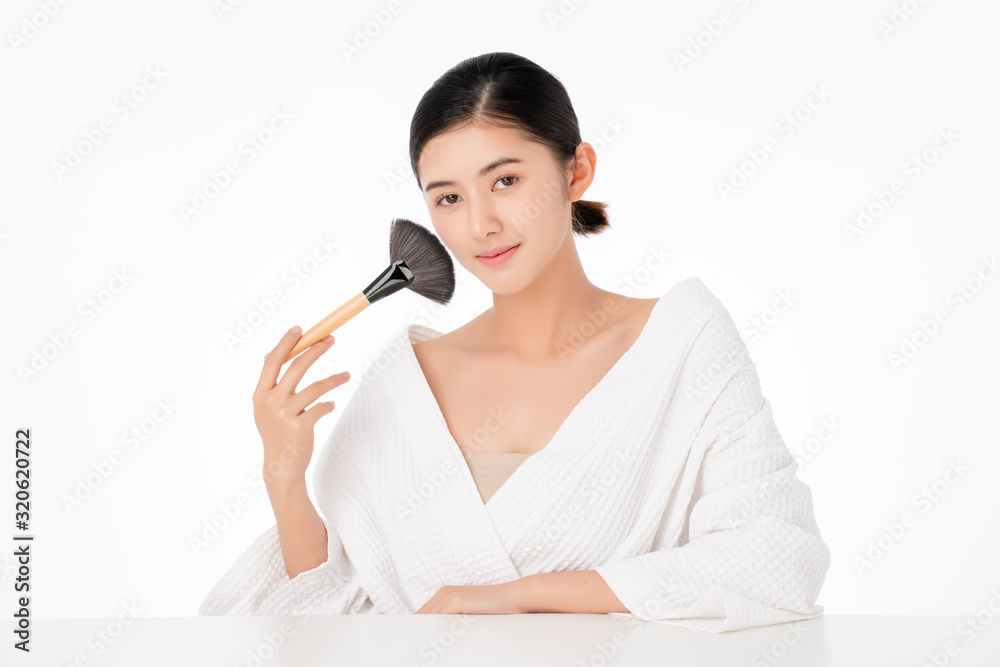 Portrait of young beautiful asian woman with Clean Fresh and without makeup skin. Healthy skin Girl beauty white skin makeup beauty female wellness and cosmetic ideas concept.Facial treatment and spa. Portrait of young beautiful asian woman with Clean Fresh and without makeup skin. Healthy skin Girl beauty white skin makeup beauty female wellness and cosmetic ideas concept.Facial treatment and spa.