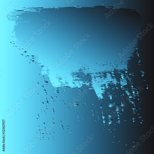 Drops of water. Background. Blue gradient. Vector illustration.