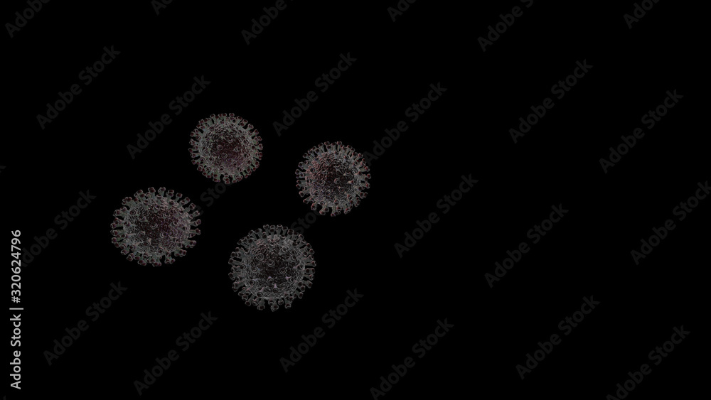 Coronavirus - 3d rendered illustration in color (13)