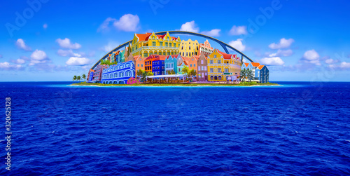 View of downtown Willemstad. Curacao, Netherlands Antilles photo