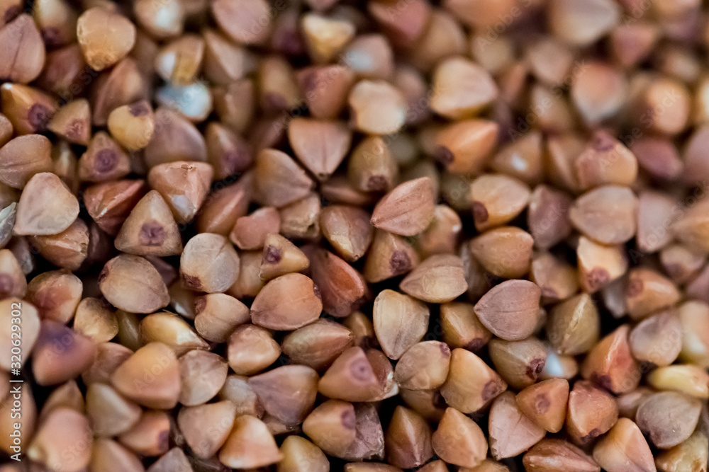 Buckwheat background. Close-up buckwheat background. Buckwheat background. Close-up buckwheat background.
