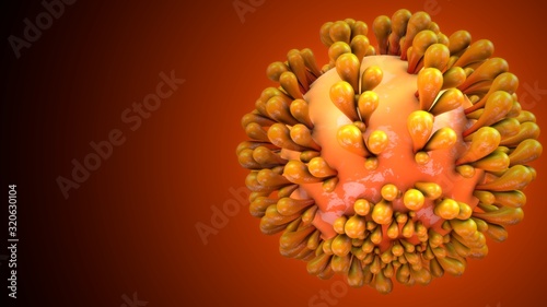3d render of corona virus anatomy