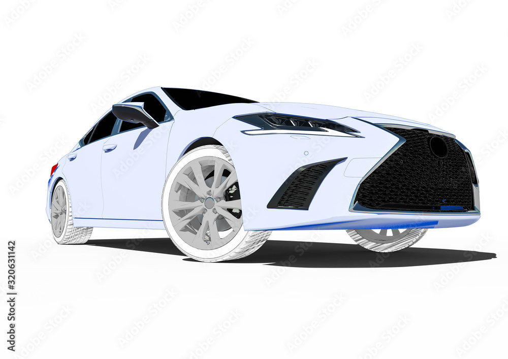 Wire Frame car. Drawing, blueprint. Wire Frame car. Drawing, blueprint.
