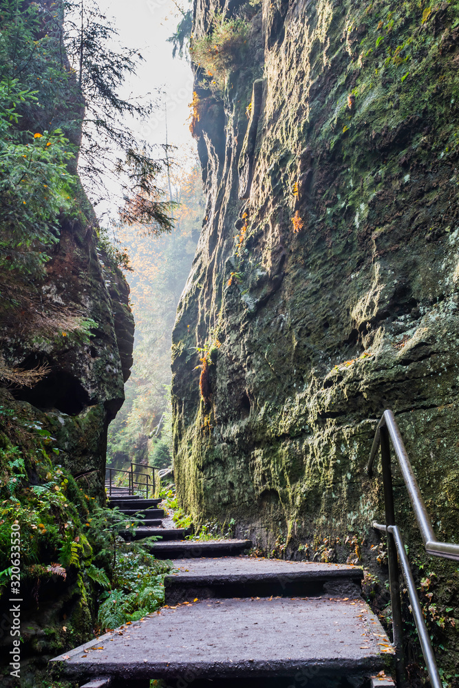 Adrspach Rock City National Park (skalne mesto) in Czech Republic, Europe