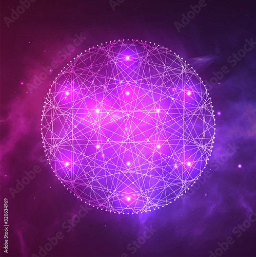 Mystical sacred geometry vector symbol. Spirituality, harmony