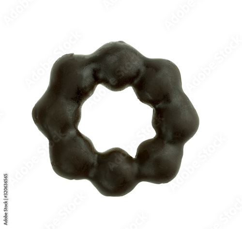 Obraz na płótnie donuts isolated on white background. Top view. w salonie