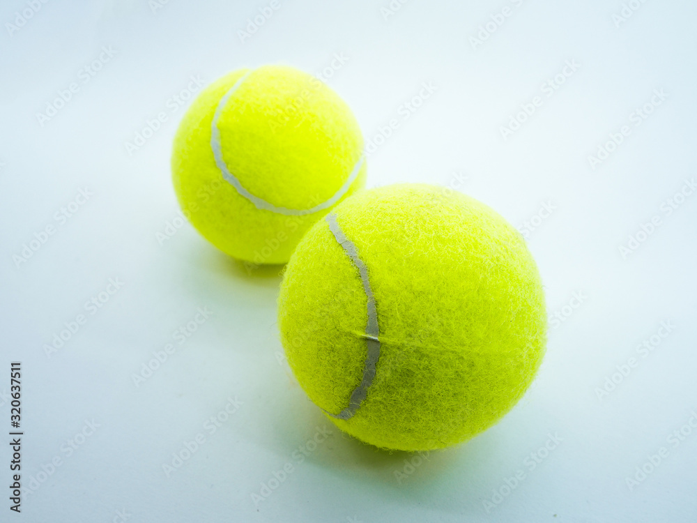 tennis ball on white background