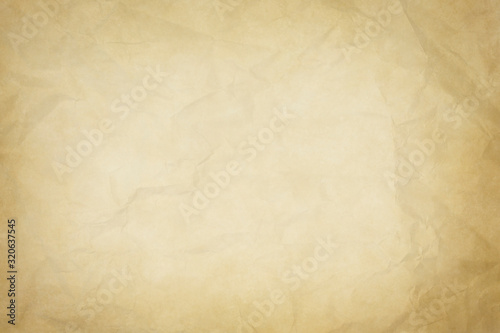 old crumpled paper texture or background with dark vignette borders