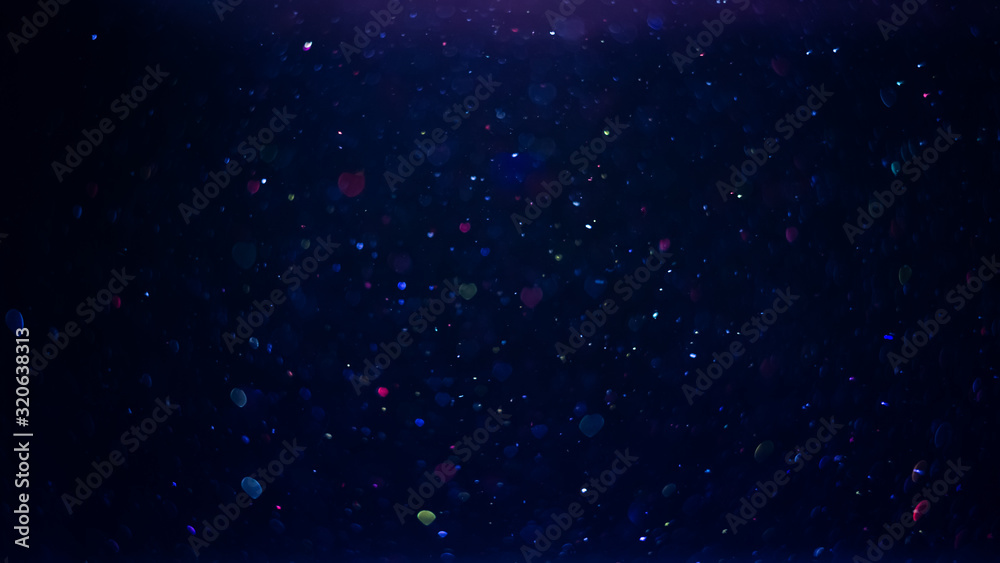 Naklejka premium Valentine's day abstract background, heart shape bokeh