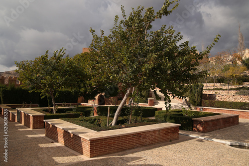 gardens of the fortified Alcazaba complex of Almeria Spain, Alcazaba de Almería