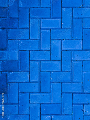  Paving slabs in blue, background image. Blue tinting.