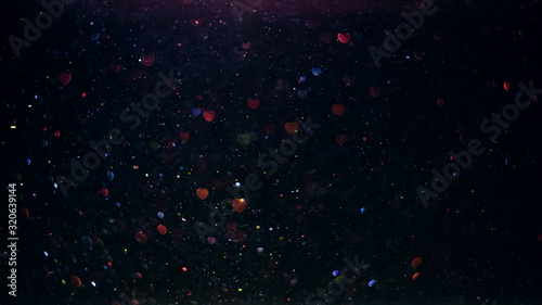 Valentine's day abstract background, heart shape bokeh