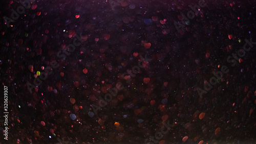 Valentine's day abstract background, heart shape bokeh